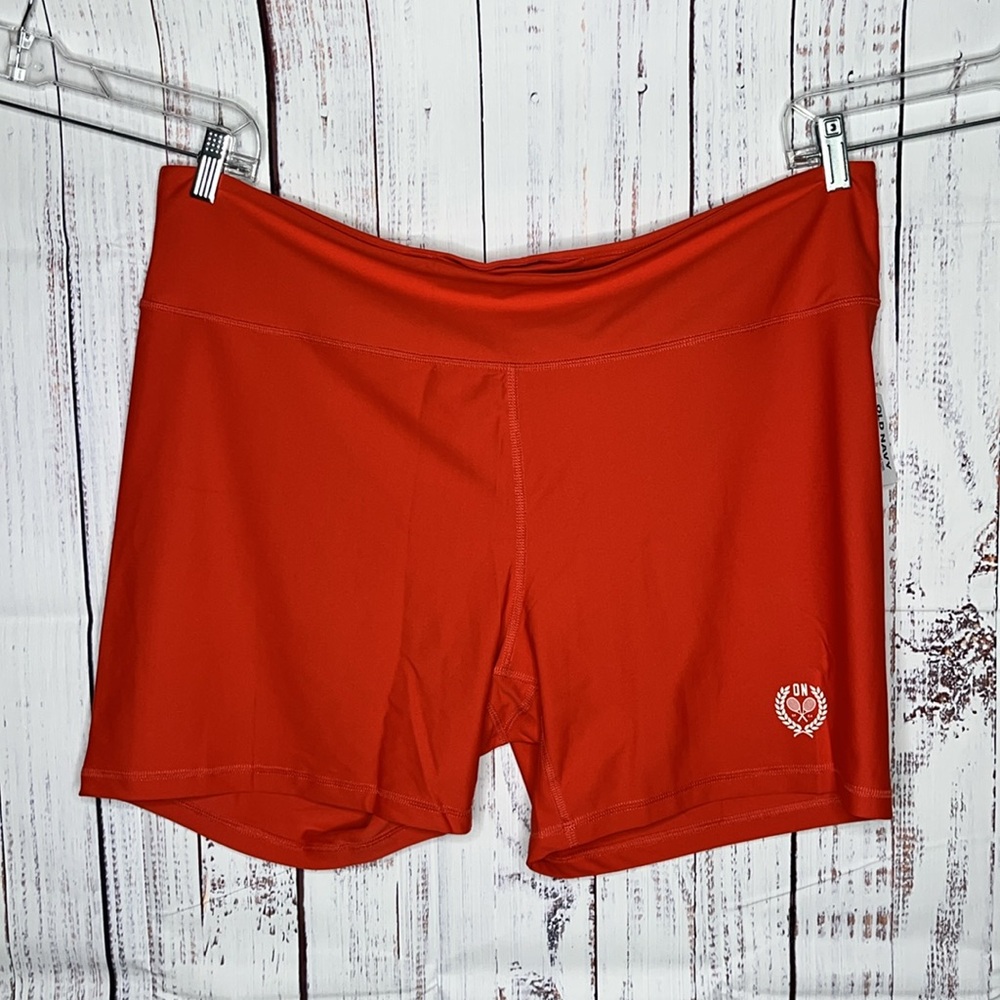 Old Navy Active NWT Size 3X Red PowerSoft Go-Dry High-Rise 6” Inseam Bike Shorts
